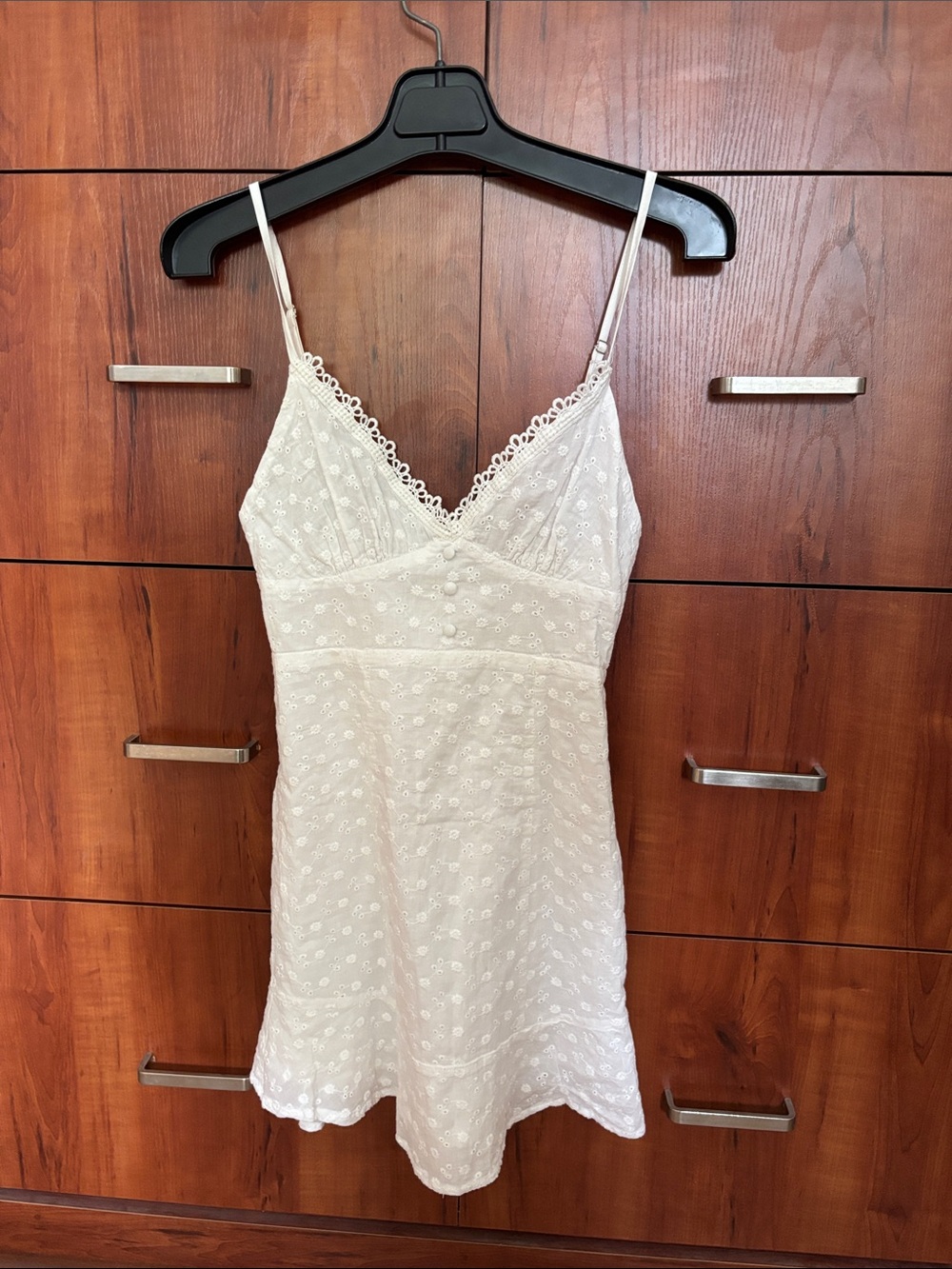 Morrisday Lace-Trim Embroidered Cotton Dress